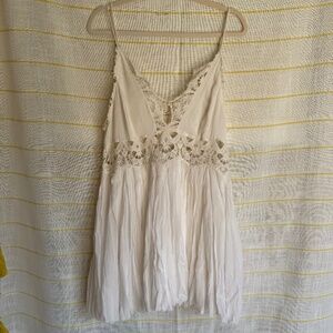 Free People Lace Trim Dress